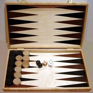 BACKGAMMON aus Holz Abverkauf statt 24,90 nur