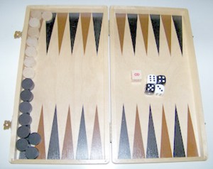 BACKGAMMON aus Holz Abverkauf statt 19,90 nur